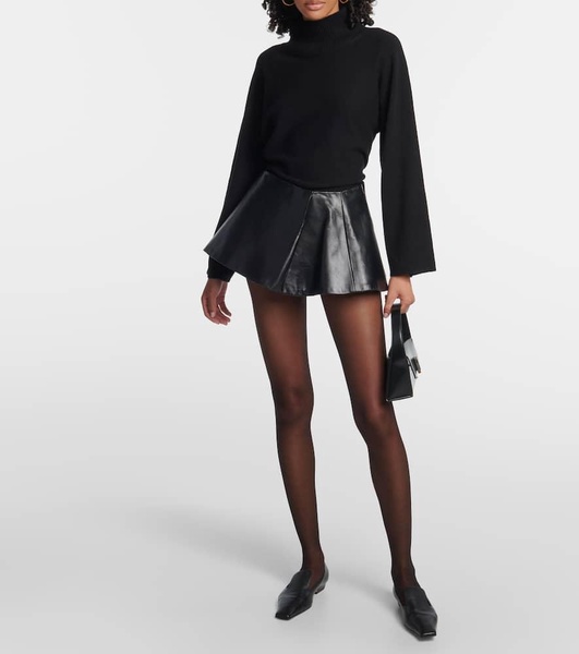 Ralfa leather miniskirt