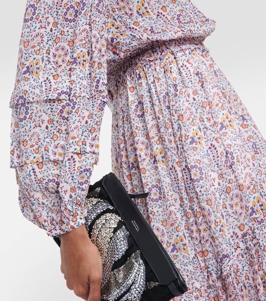 Naema Floral Crepe Midi Dress