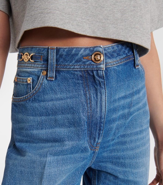 High-rise straight jeans