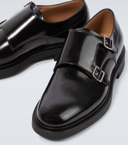 Scott leather monk strap shoes