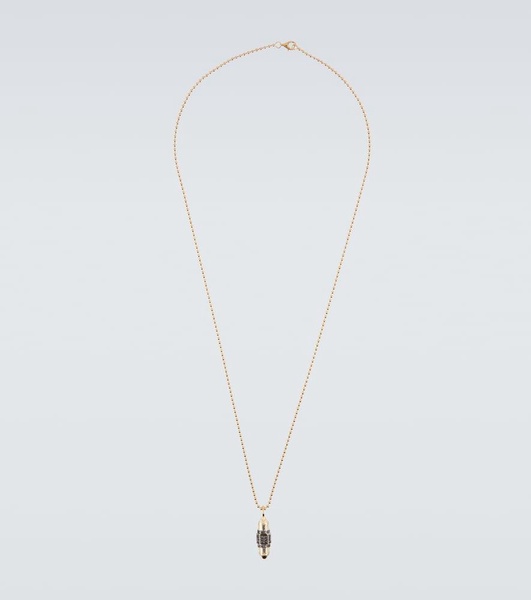 Majesty Bullet 9kt gold pendant necklace with diamonds