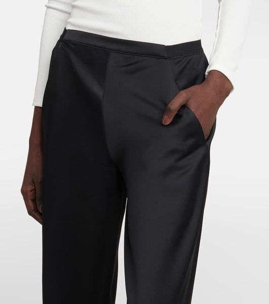 Low-rise wide-leg pants