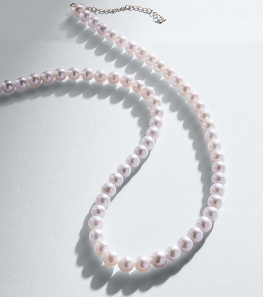 14kt gold necklace with freshwater pearls