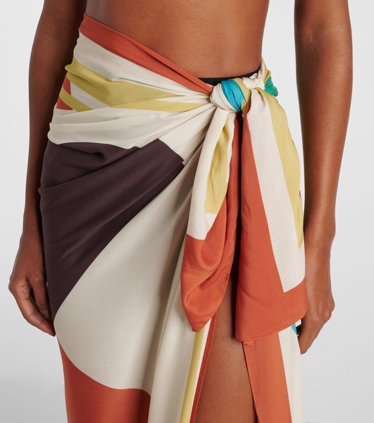 Printed beach cover-up