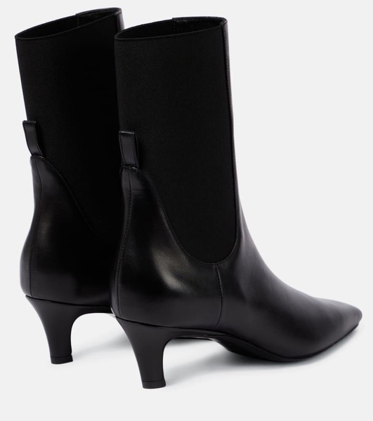 Leather ankle boots