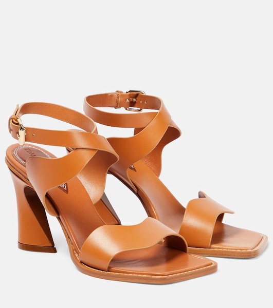 Wavy 85 leather sandals