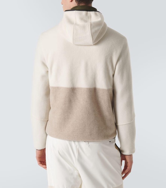 Cashmere fleece hoodie