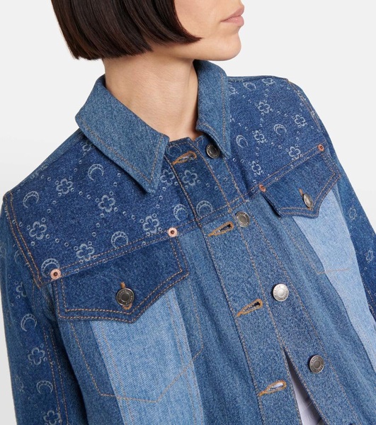 Moonogram patchwork denim jacket