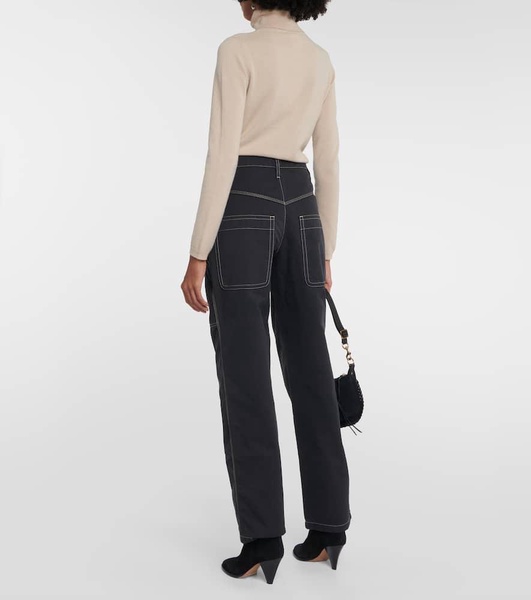 Denzel high-rise wide-leg jeans