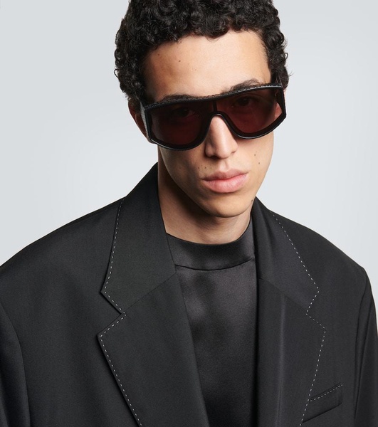 Fendi Lab embossed shield sunglasses