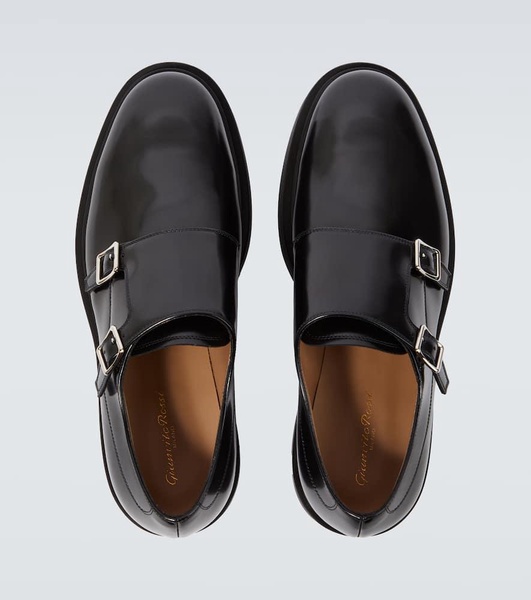 Scott leather monk strap shoes