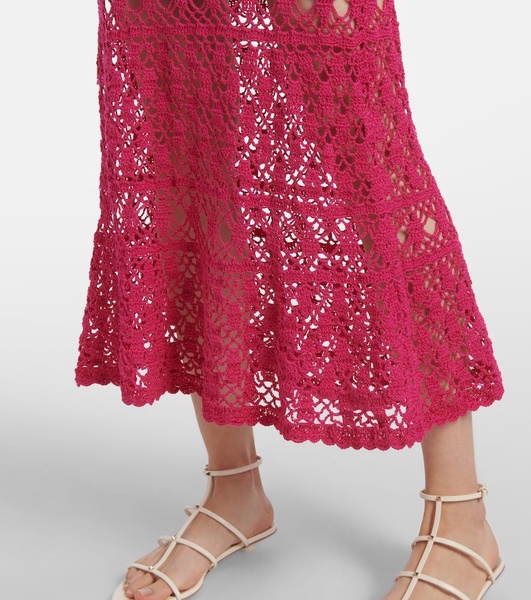 Jennifer cotton crochet maxi dress