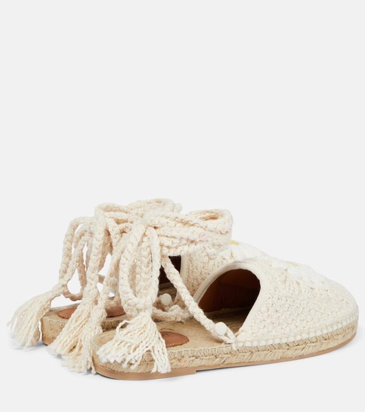 Daisy crochet espadrilles