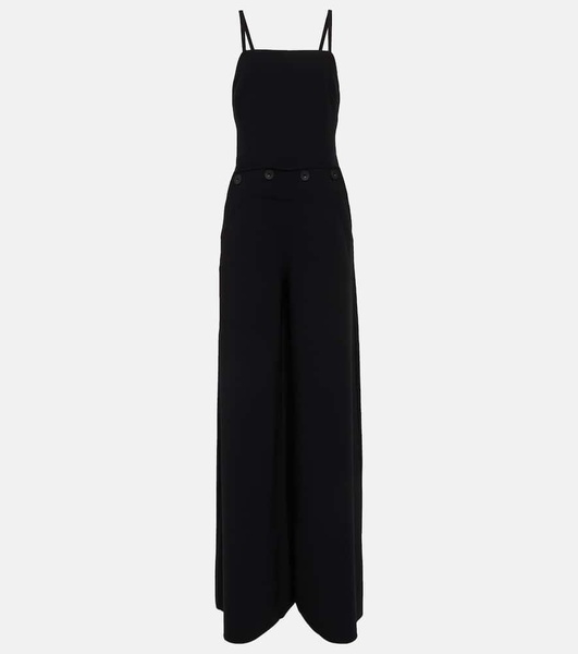 Tabarin wide-leg cady jumpsuit