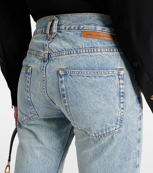 High-rise slim jeans