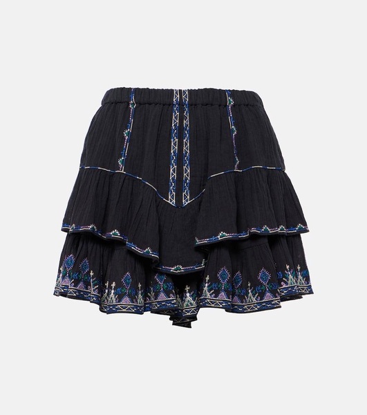 Jocadia embroidered cotton shorts