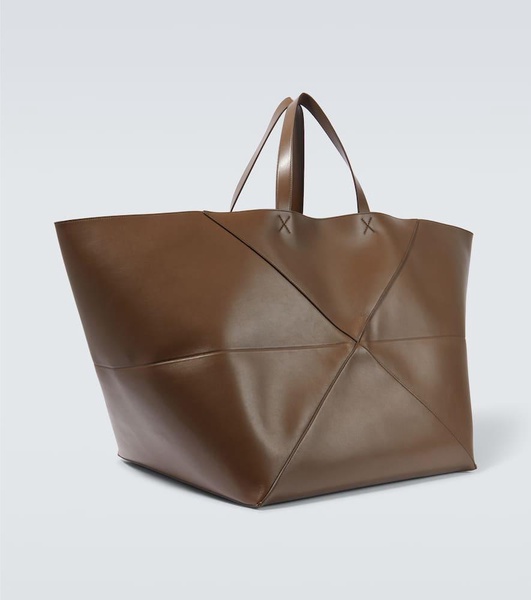 Puzzle Fold Extra Large leather tote bag