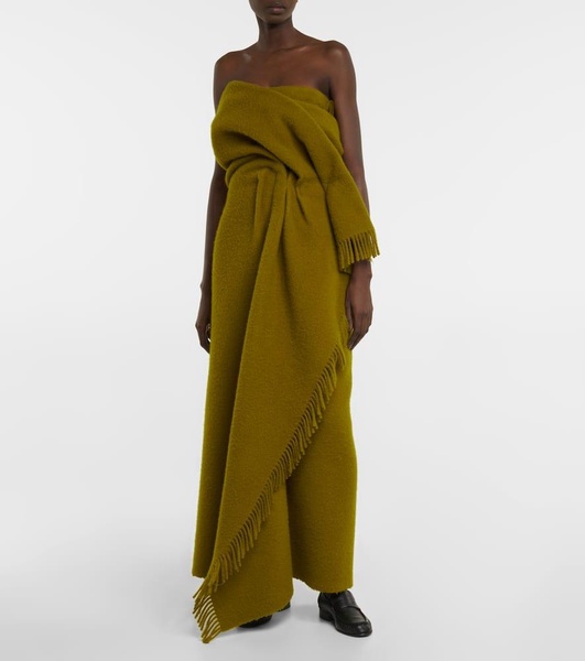 Nimah wool and mohair maxi dress