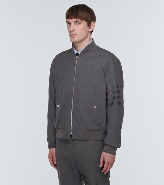 4-Bar wool blouson jacket