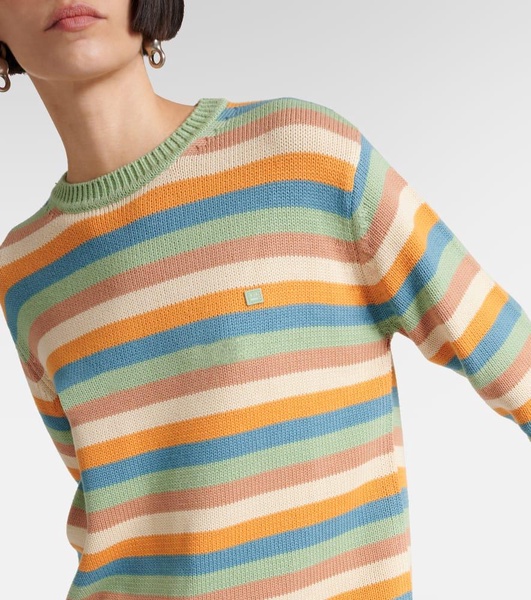 Striped cotton sweater