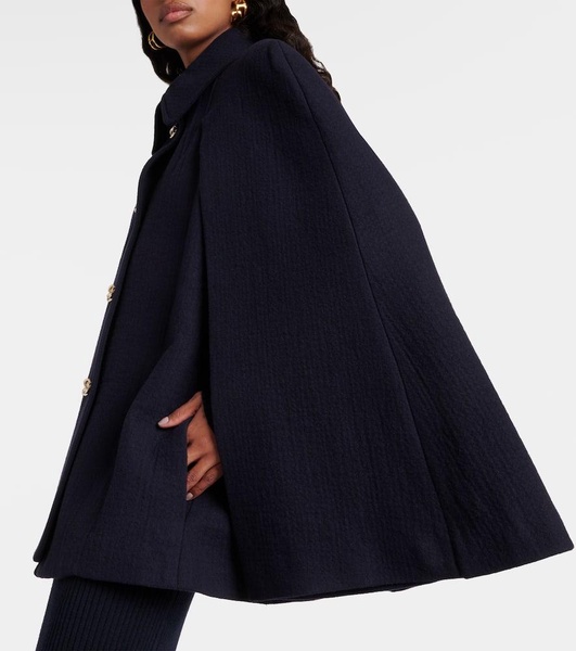 Short Cape Coat in Wool