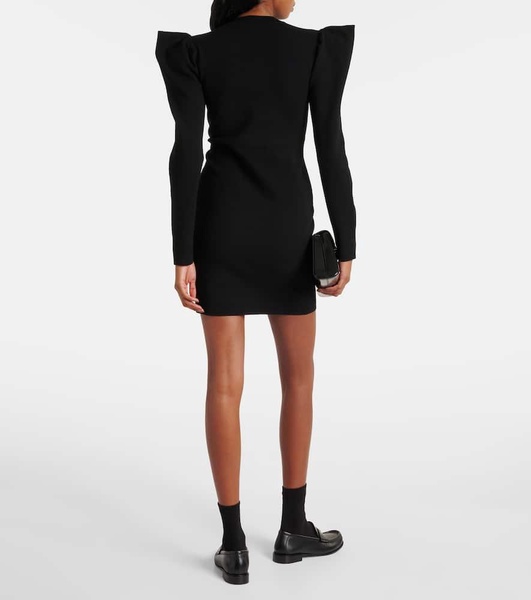 Glasgow puff-sleeve minidress