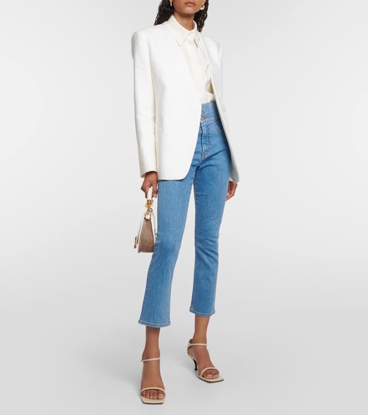 Carly high-rise kick-flare jeans