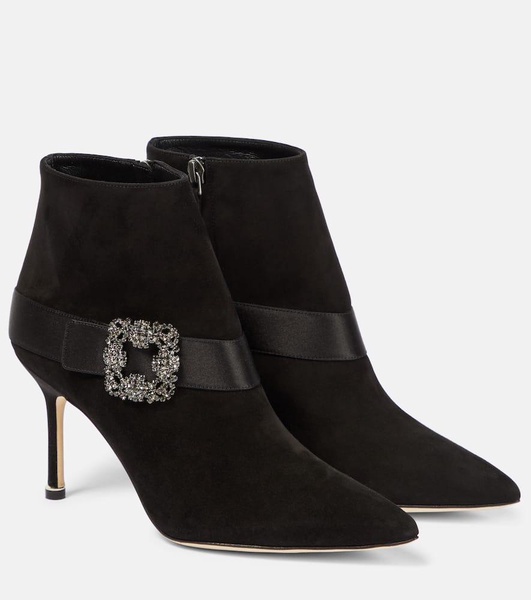 Plinianu embellished suede ankle boots