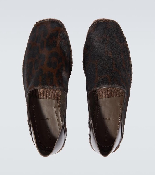 Leopard-printed espadrilles