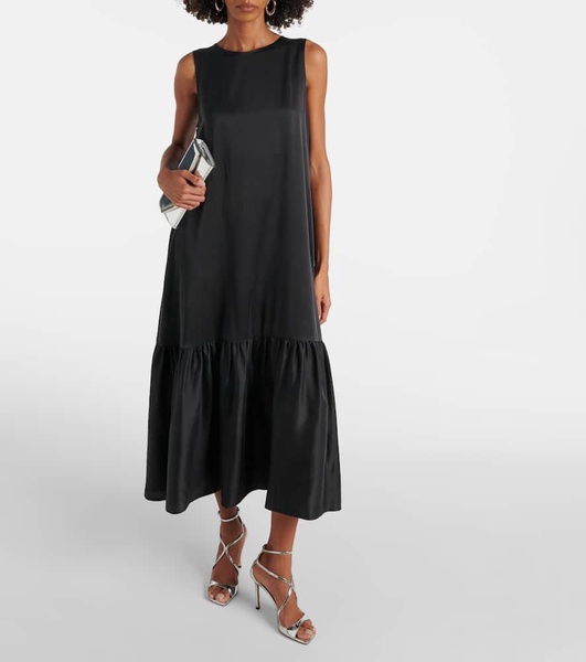 Rhea silk charmeuse midi dress