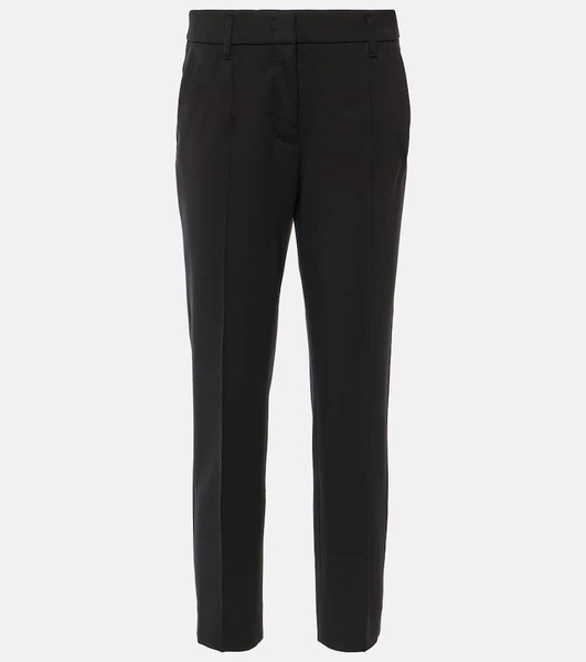 High-rise slim pants