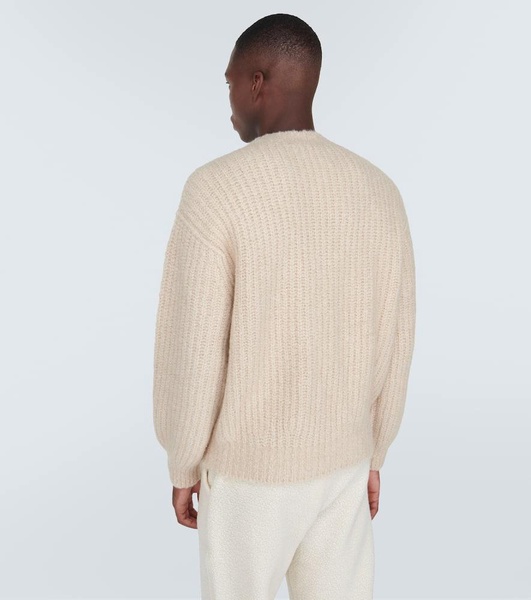 Ribbed-knit cashmere sweater