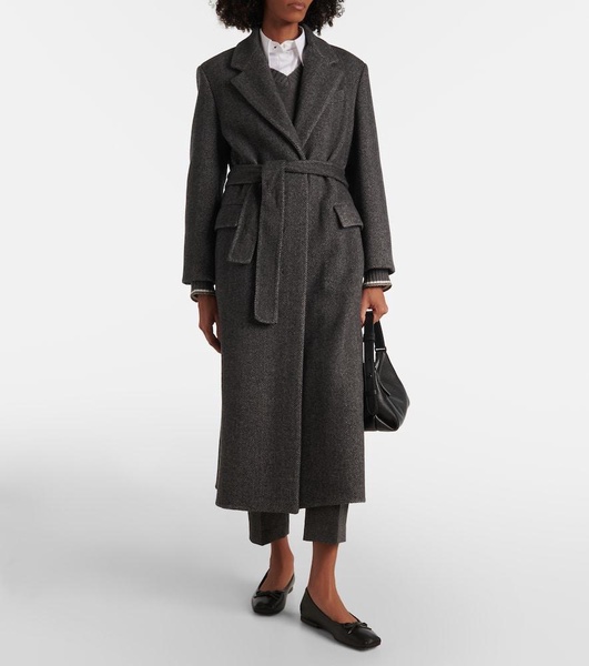 Wool and cashmere overcoat