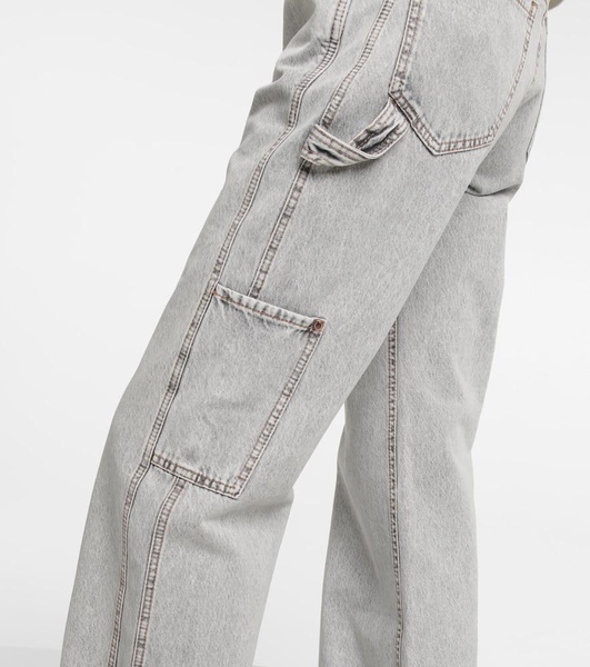 High-rise straight jeans