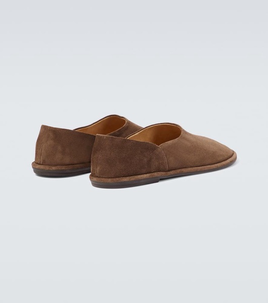 Canal suede slip-on shoes