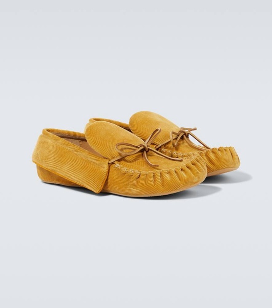 Corduroy moccasins