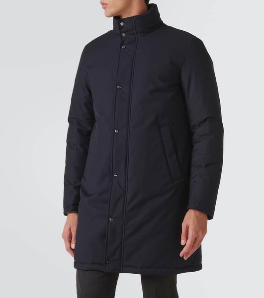 Paneled down coat