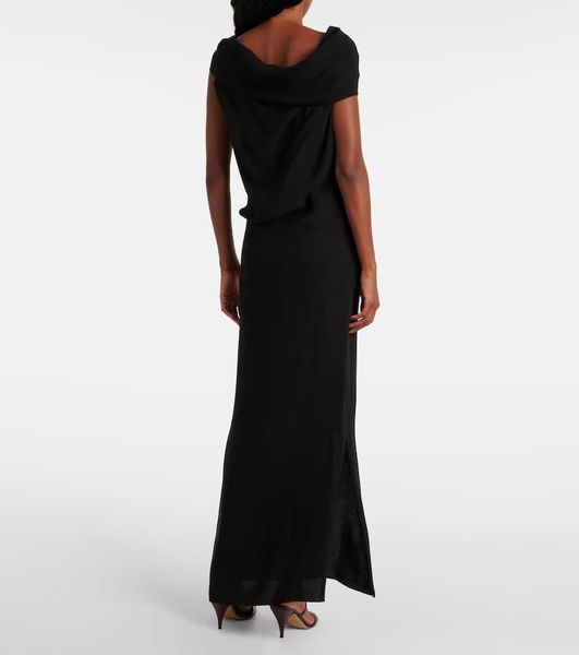 Nassau silk crepe gown