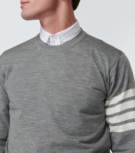 4-Bar virgin wool sweater