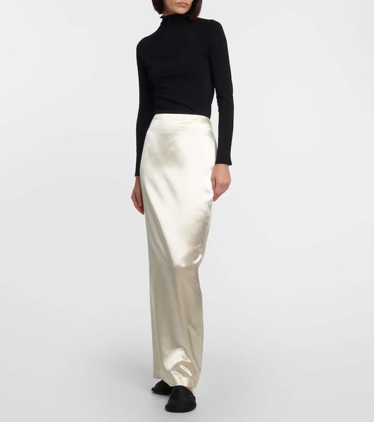 Bartelle satin maxi skirt