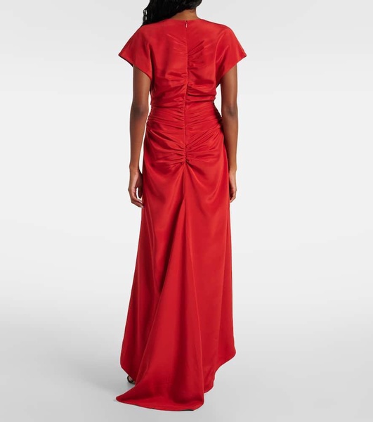 Neveah silk-blend gown