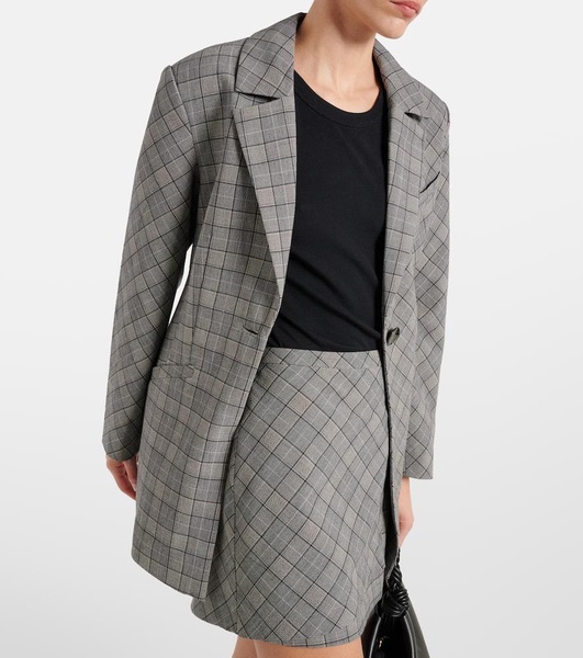 Checked blazer