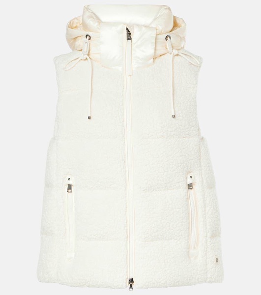 Falka teddy wool-blend down vest