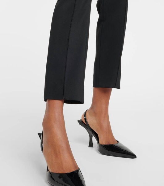 High-rise slim pants