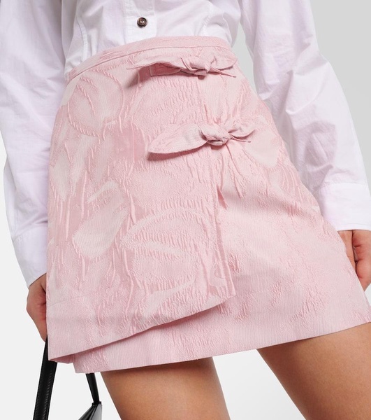 Jacquard wrap skirt