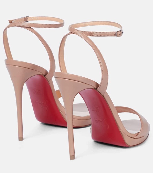 Loubi Queen 120 leather sandals