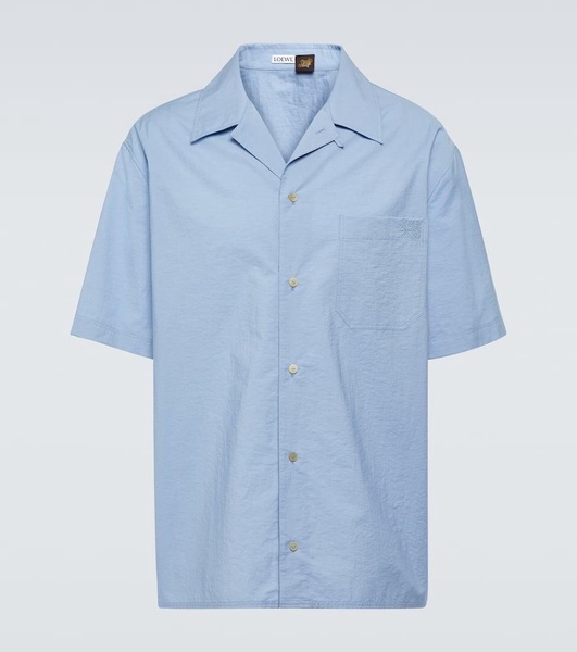 Paula's Ibiza cotton-blend bowling shirt