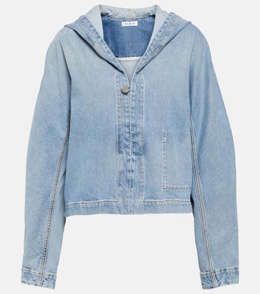 Cropped denim jacket