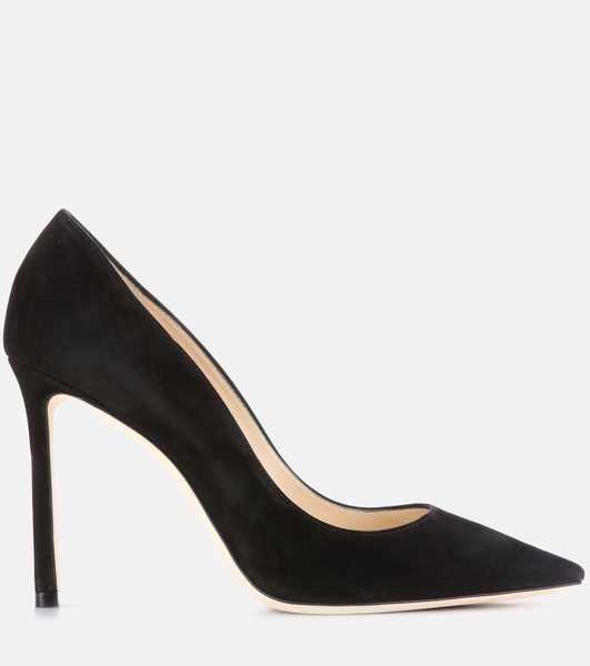 Romy 100 suede pumps