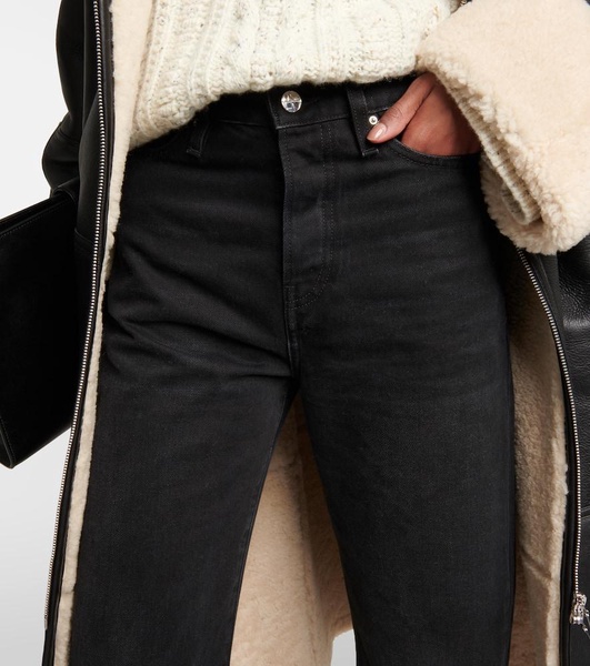 High-rise straight jeans